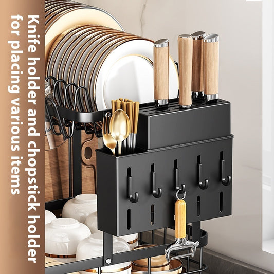 Self-Draining Dish Rack - Countertop Organizer