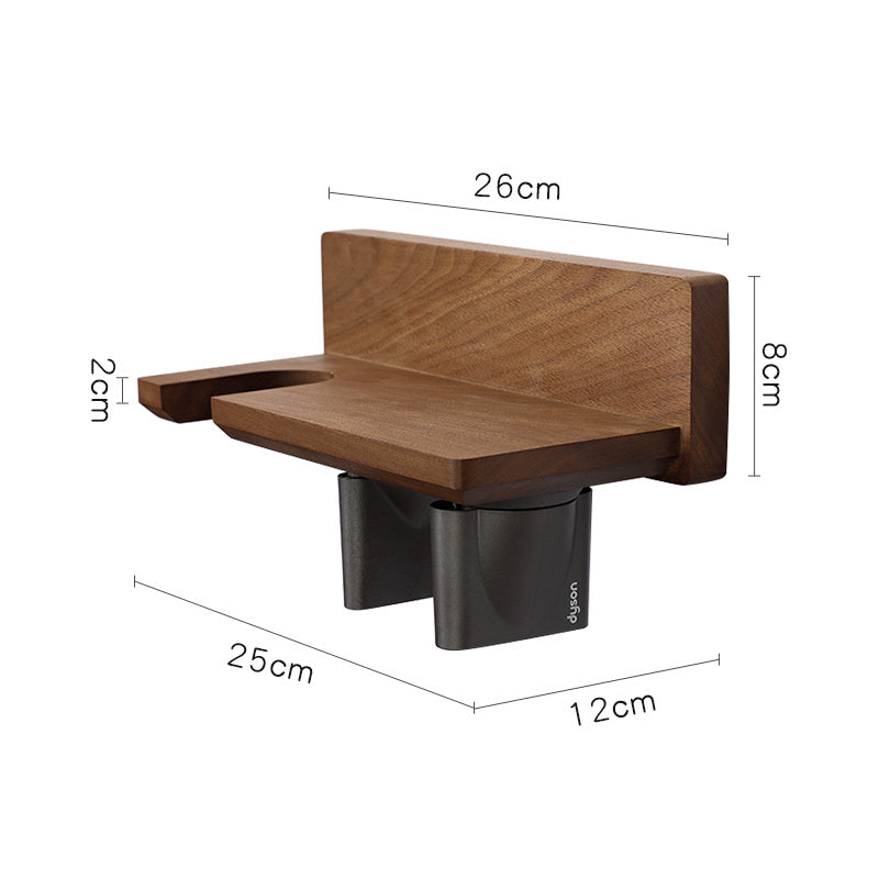 Wood Bathroom Storage Rack - Wall Mounted Shelves