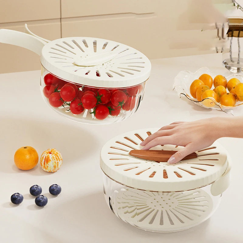 Foldable Drain Basket - Silicone Colander for Kitchen