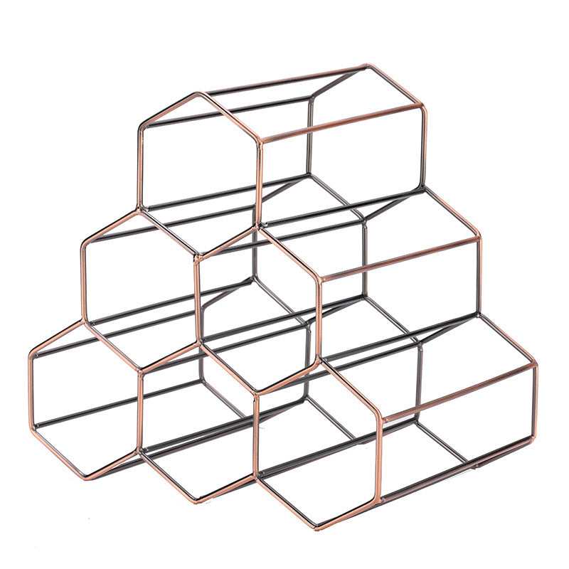 Nordic Honeycomb Wine Rack - Decorative Bottle Holder