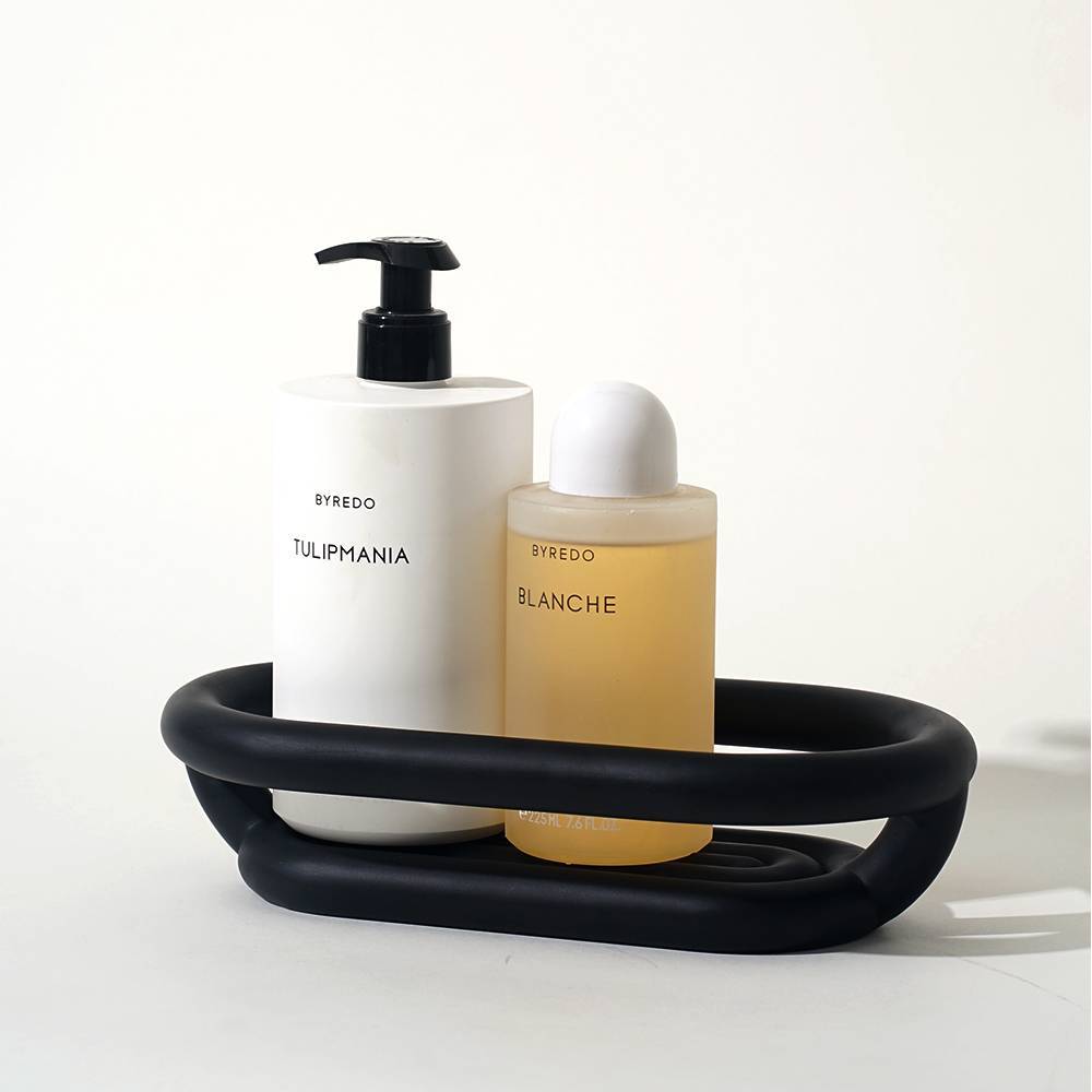 Self-Draining Soap Dish with Storage Tray - Bathroom