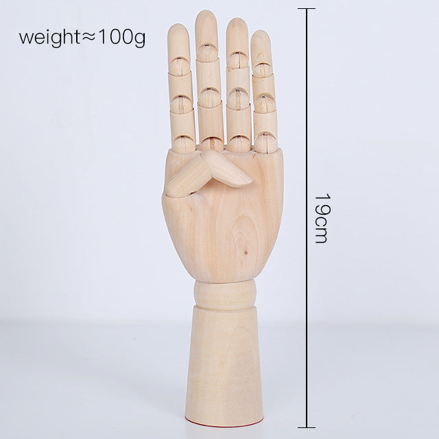 Lotus Wood Knuckle Hand Model - Movable Ornament