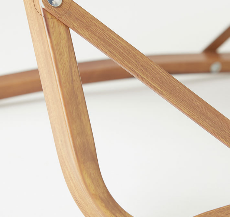 Wood Grain Camping Chair - Lightweight Folding