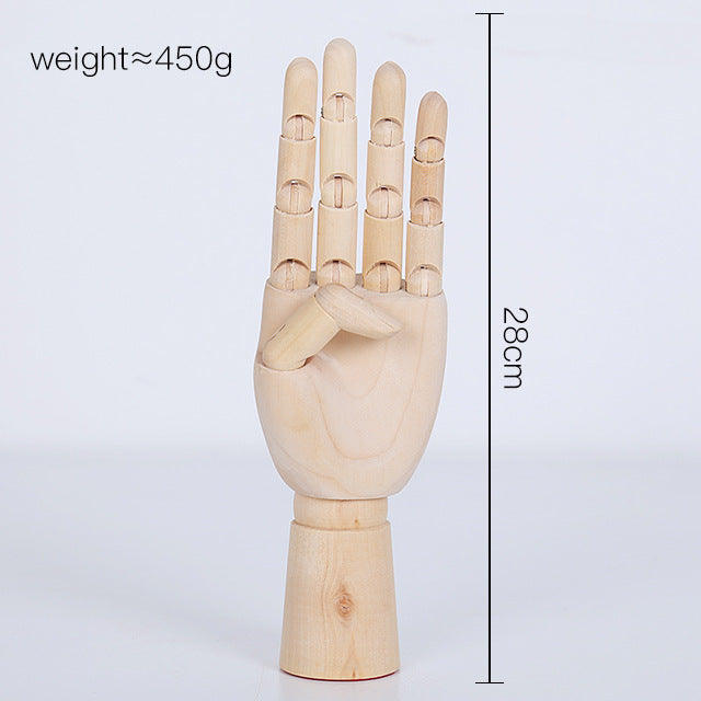 Lotus Wood Knuckle Hand Model - Movable Ornament