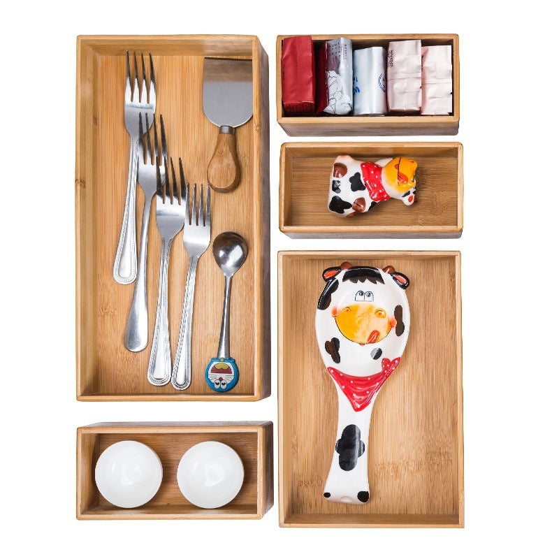 Wood Kitchen Drawer Organizer - Storage Boxes
