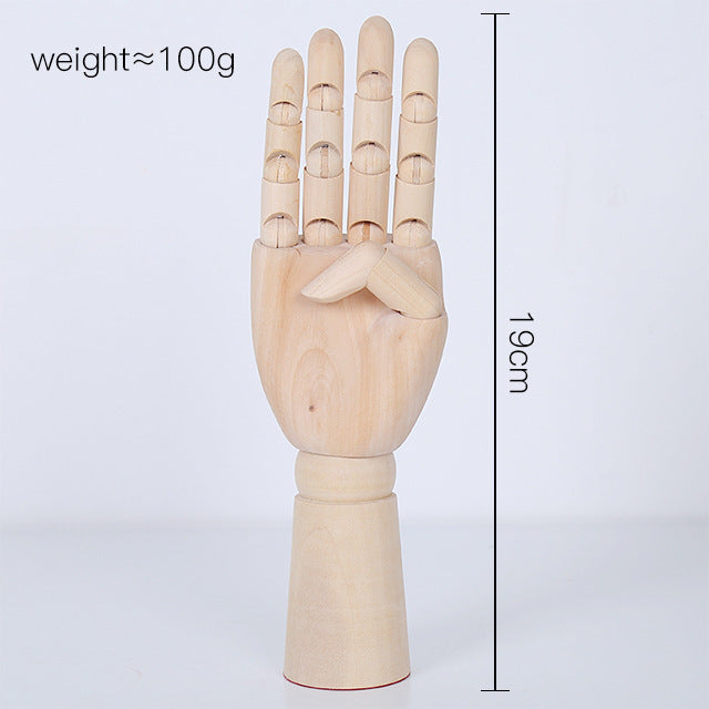 Lotus Wood Knuckle Hand Model - Movable Ornament