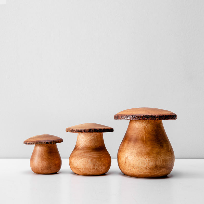Mushroom Wood Ornaments - Decorative Figurines