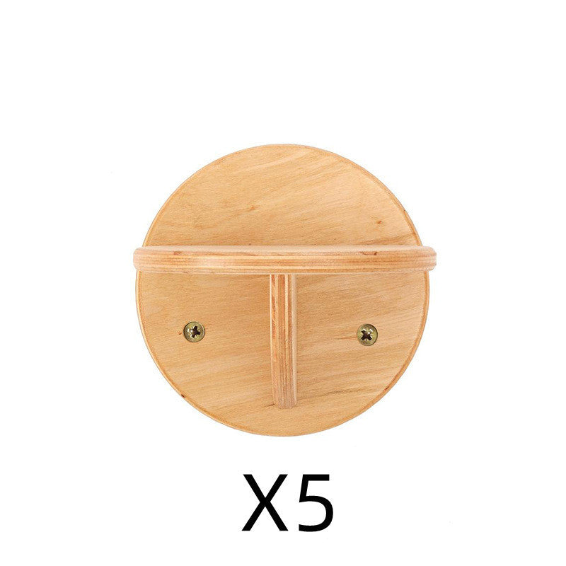 Wood Cat Wall Perch with Springboard - Scratching Post