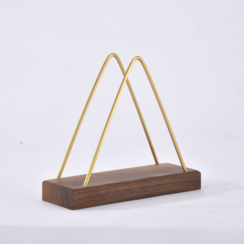 Wood Vertical Paper Towel Rack - Roll Holder