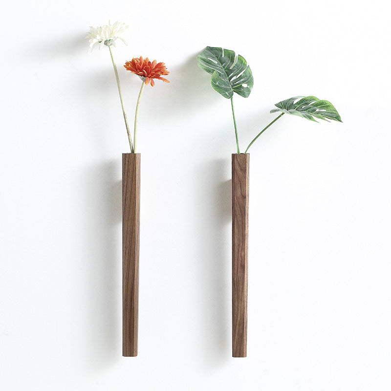 Bohemian Wood Floral Wall Decor - Hanging Art