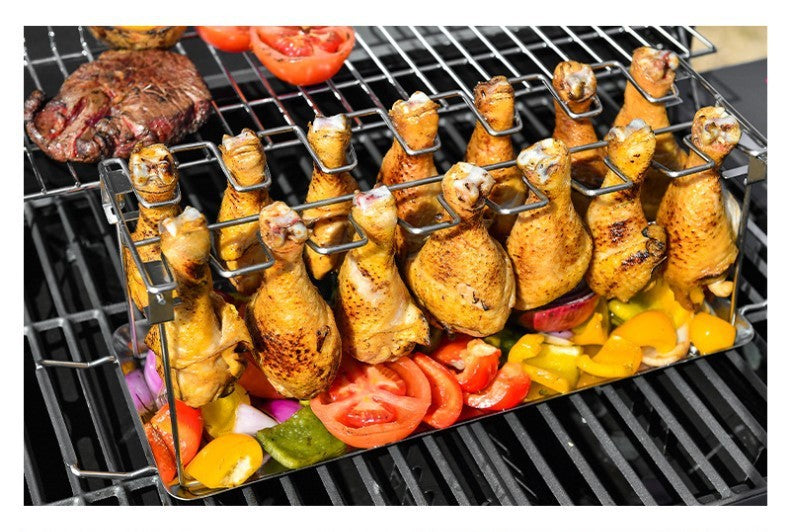 Stainless Grilling Basket with Mesh Clip - BBQ Rack