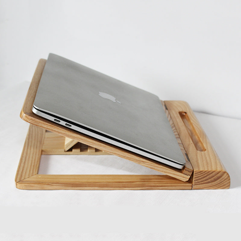 Wood Foldable Laptop Stand - Portable Desk Holder