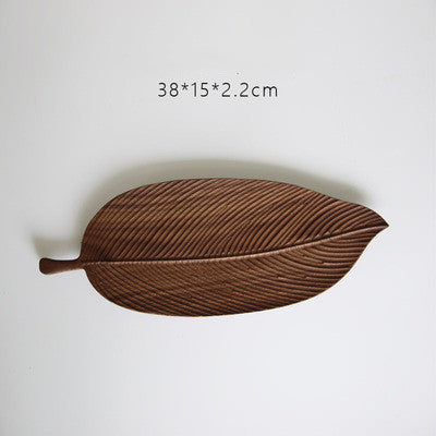 Wood Leaf Tray - Handmade Serving Platter