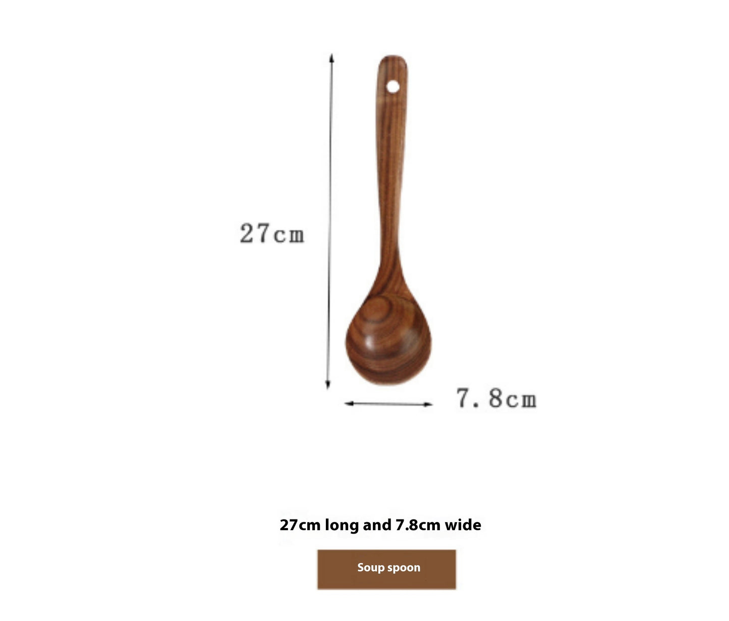 Teak Wood Tableware Set - Spoon, Ladle, Turner