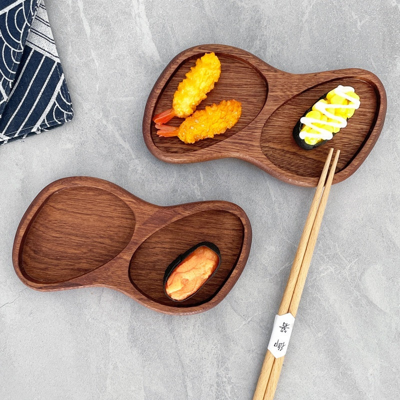 Japanese Wood Side Plate - Small Serving Dish