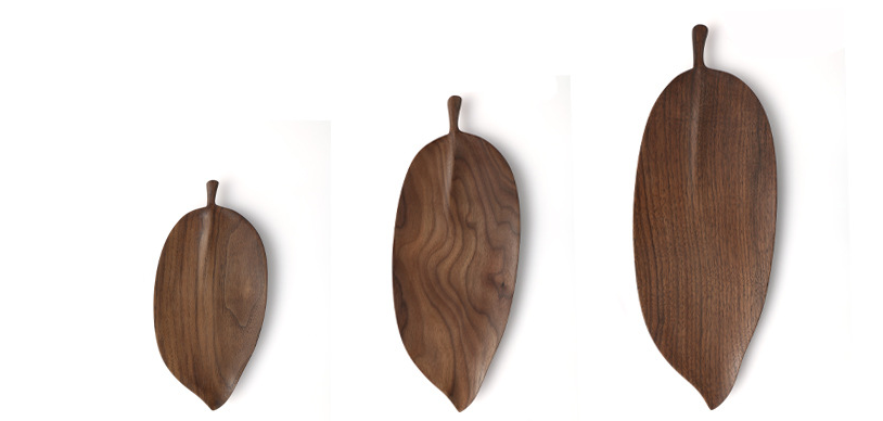 Wood Leaf Tray - Handmade Serving Platter