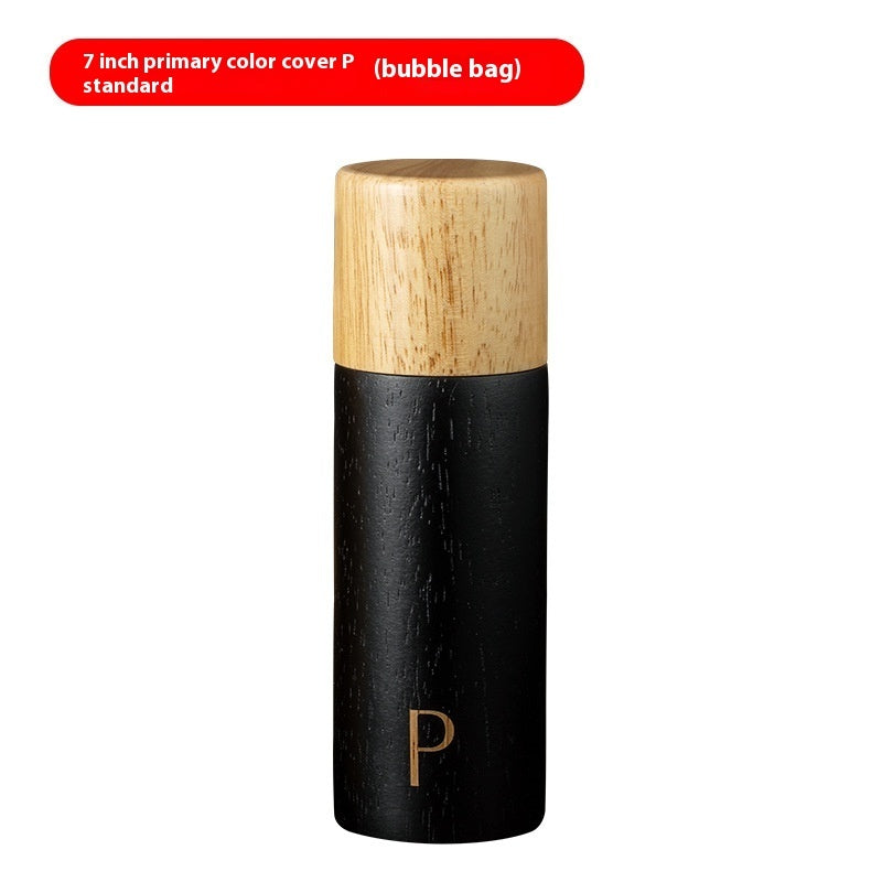 Oak Wood Pepper Grinder - Retro Manual Spice Grinder