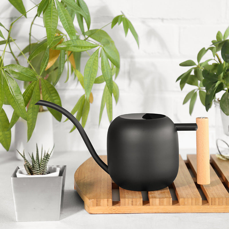 Stainless Watering Pot with Wood Handle - Garden Tool