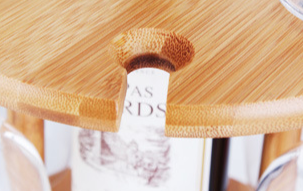 Bamboo Wine Glass Holder - Upside Down Drying Rack