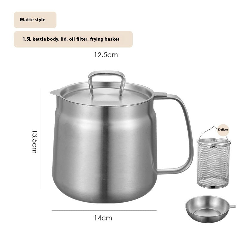 Stainless Steel Oil Filter Vessel - with Fry Basket
