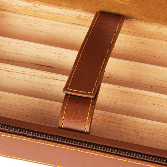 COHIBA Cigar Humidor - Leather & Cedar Box