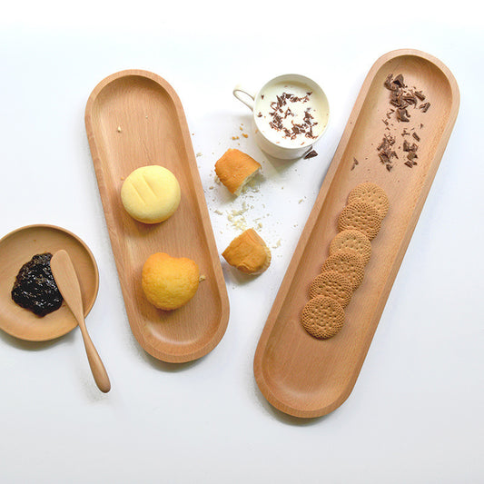 Wood Serving Plate - Long Strip for Fish/Appetizers