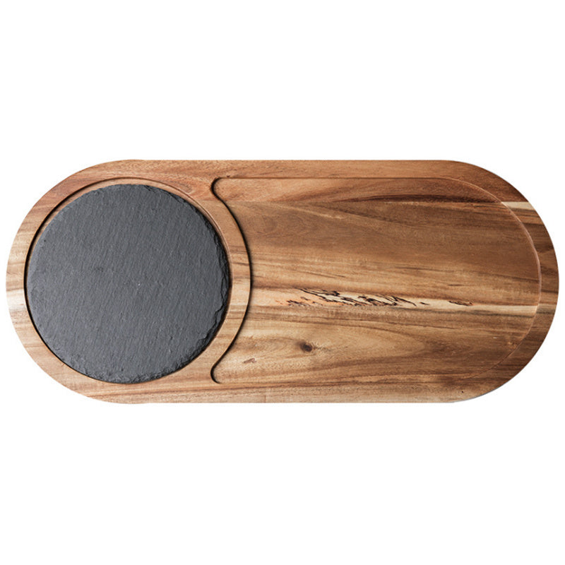 Rock Wood Serving Tray - Stone & Wood Platter