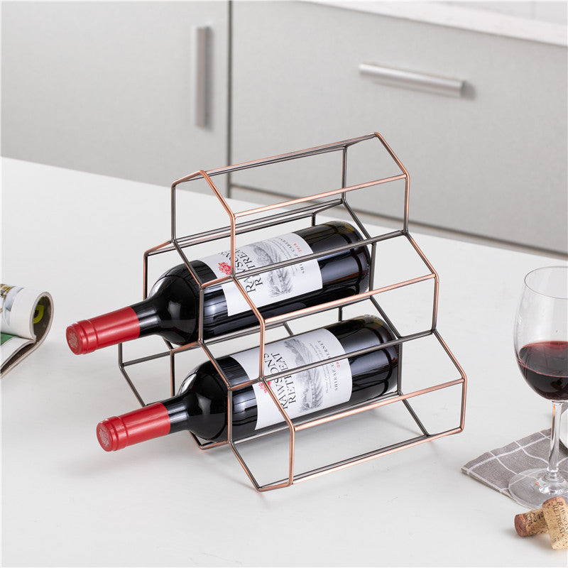Nordic Honeycomb Wine Rack - Decorative Bottle Holder