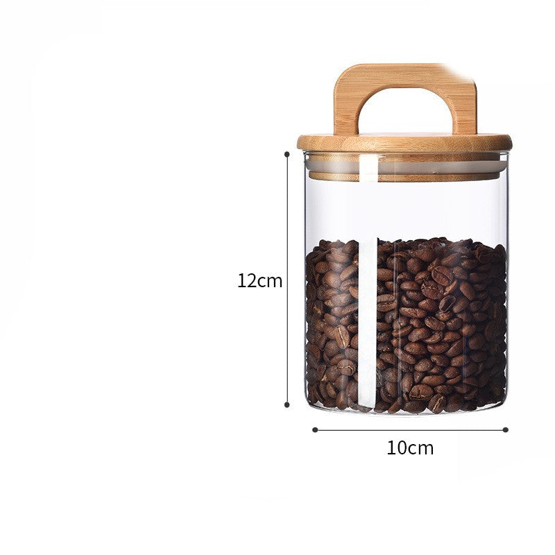 Glass Jar with Bamboo Handle - Multi-Functional