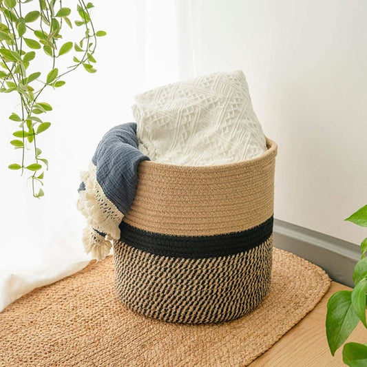 Woven Dirty Clothes Basket - Home Decor Hamper