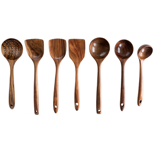 Acacia Wood Cutlery Set - Spatula & Spoon