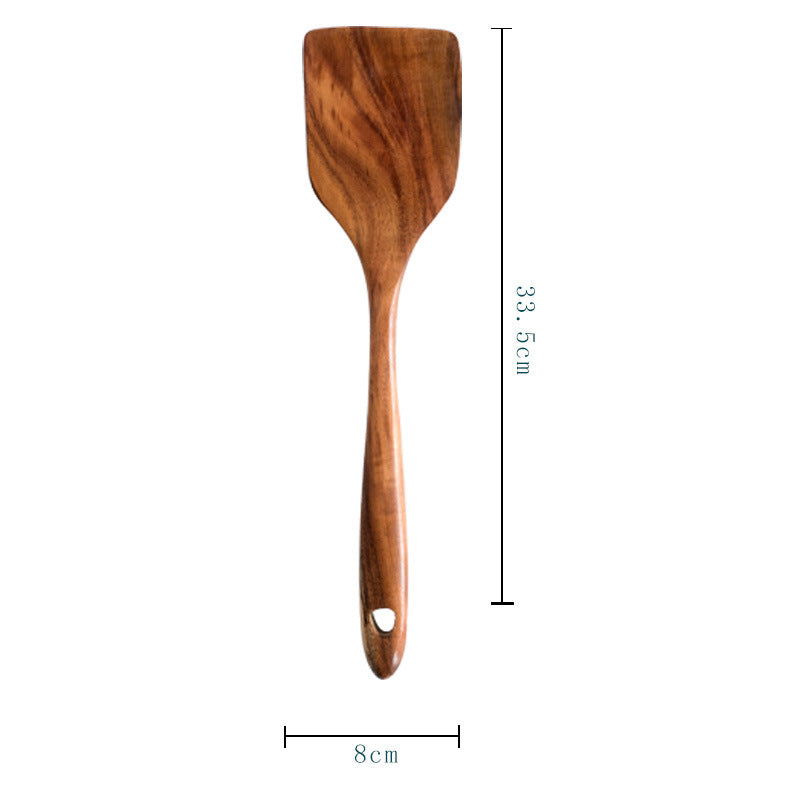 Acacia Wood Cutlery Set - Spatula & Spoon