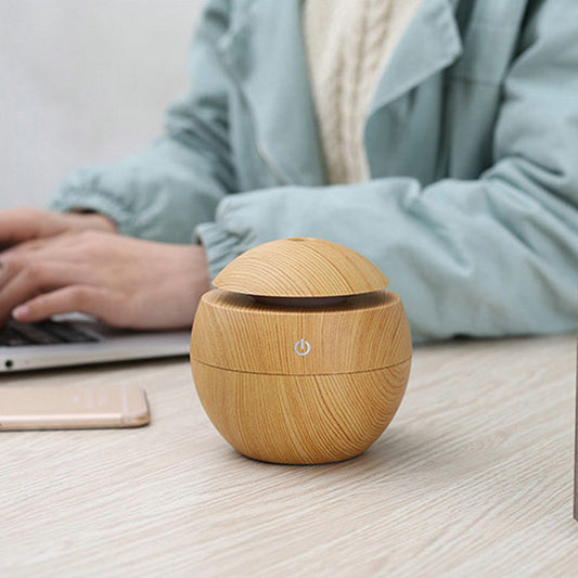 Wood Grain Mushroom Humidifier & Diffuser