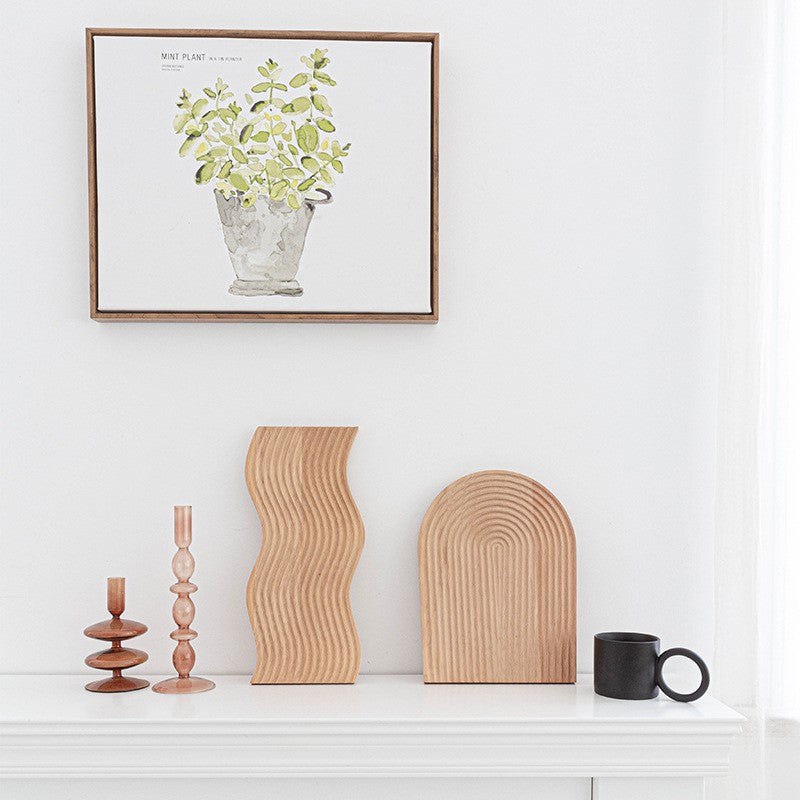 Nordic Wood Plate - Corrugated Serving Tray