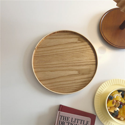 Wood Serving Tray - Round Versatile Platter