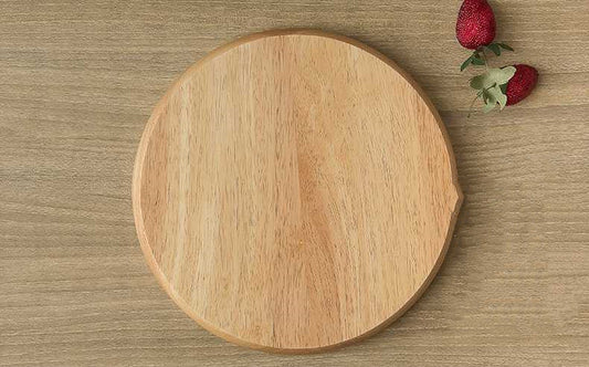 Wood Serving Tray - Round Compartment Platter