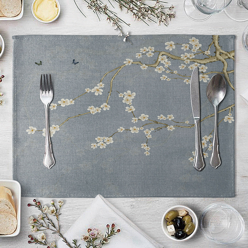 Plum Blossom Placemat/Coaster - Dining Table Decor