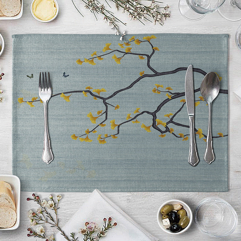 Plum Blossom Placemat/Coaster - Dining Table Decor