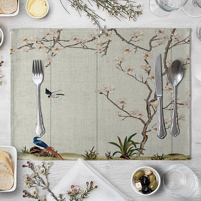 Plum Blossom Placemat/Coaster - Dining Table Decor