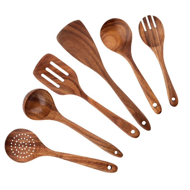 Acacia Wood Spatula Set - High Temp Cooking Utensils