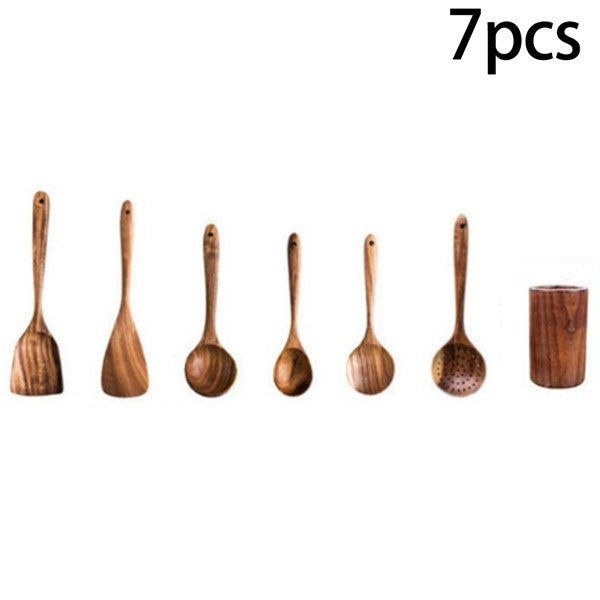 Acacia Wood Spatula Set - High Temp Cooking Utensils