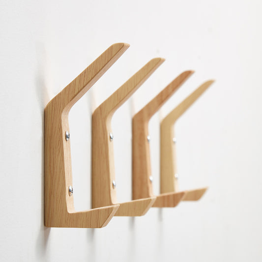 Wood Hanging Hooks - Wall Mounted Coat/Clothes Hangers