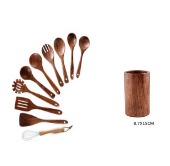 Acacia Wood Spatula Set - High Temp Cooking Utensils