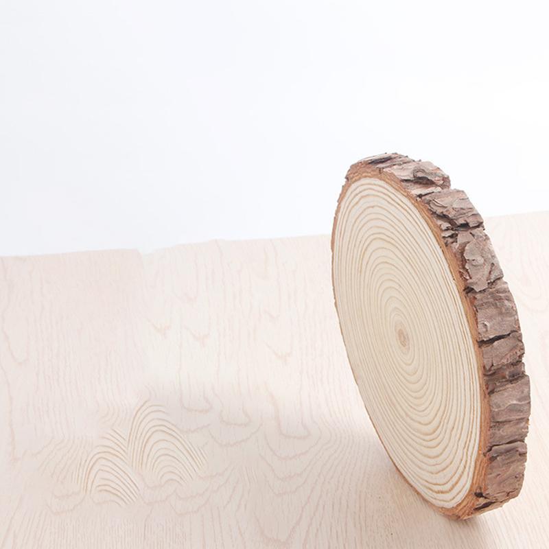 Fir Wood Chips - Round Wooden Slices for DIY Crafts
