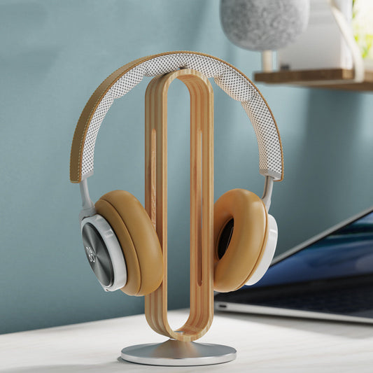 Headphone Stand - Metal & Wood Holder