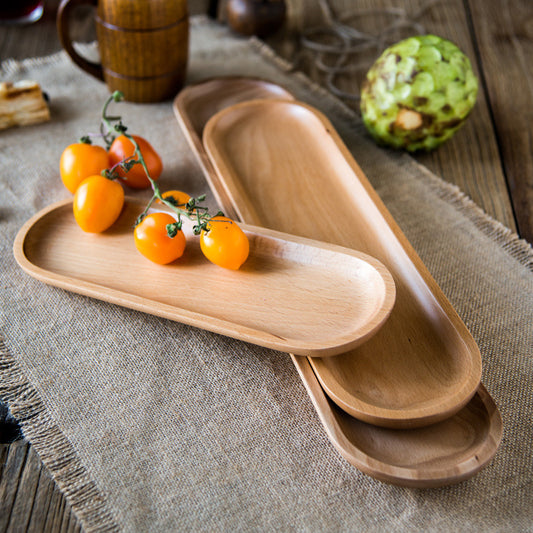 Wood Serving Plate - Long Strip for Fish/Appetizers