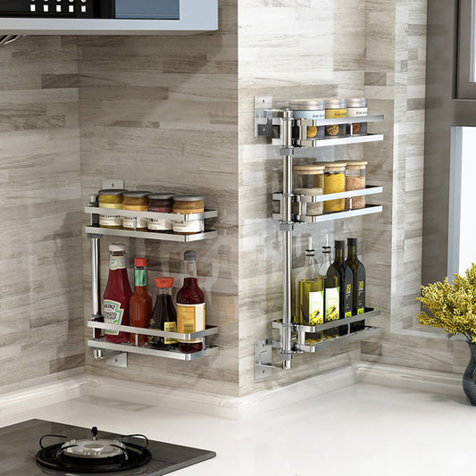 Punch-Free Kitchen Shelf - Wall Mounted Storage