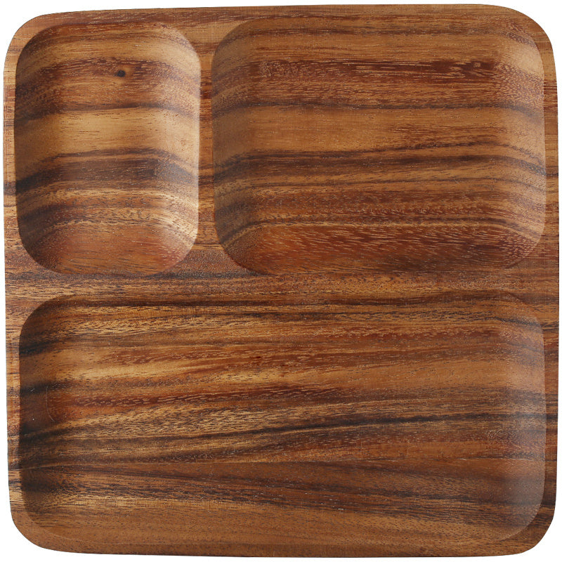 Wood Split Breakfast Plate - Serving Dish