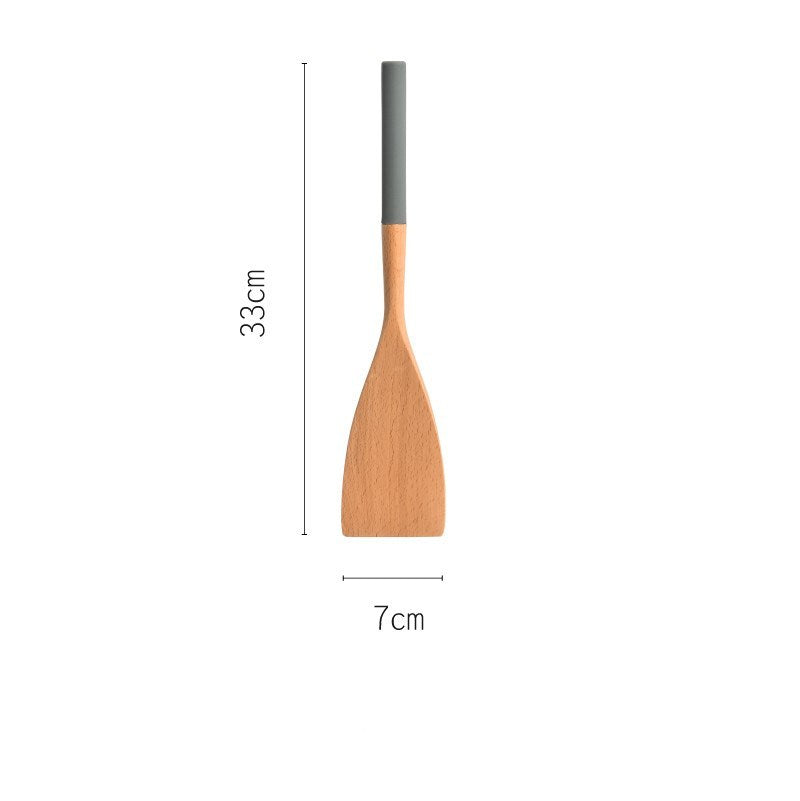 Beech Wood Kitchen Spatula - Non-Stick Safe