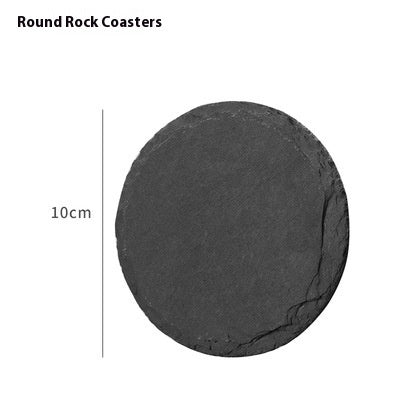 Rock Coaster Set - Natural Round Stone Teacup Mats